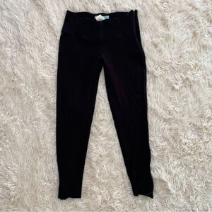 Marciano cropped skinny pants leggings side and hem zip mid rise black size XS